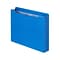 Quill Brand® Reinforced File Jacket, 2 Expansion, Letter Size, Blue, 50/Box (74920BE)