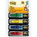 Post-it® Arrow Flags, 0.47 Wide, Assorted Primary Colors, 96 Flags/Pack (684-ARR3)