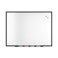 TRU RED™ Magnetic Steel Dry Erase Board, Black Frame, 4 x 3 (TR61181)