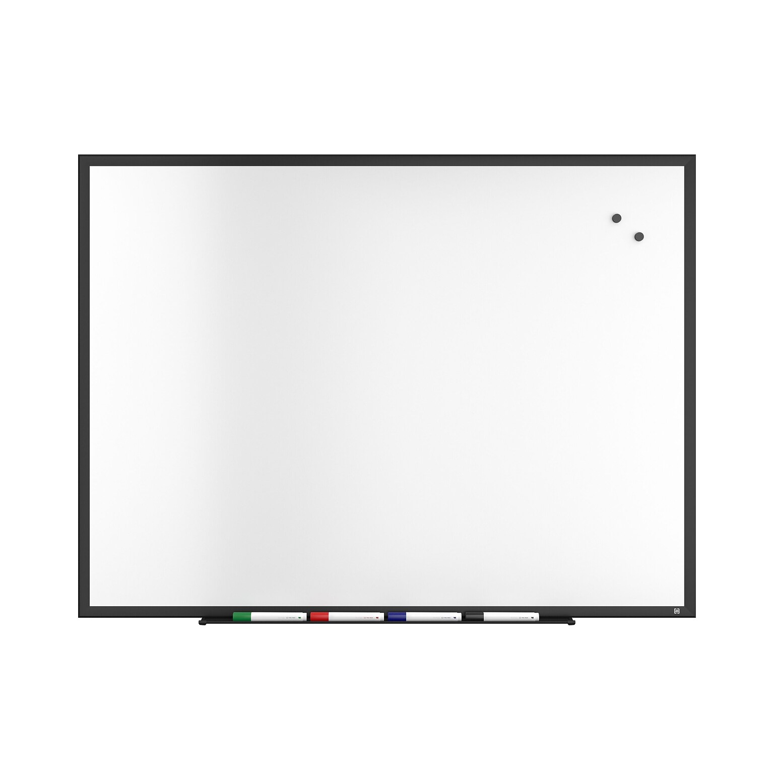 TRU RED™ Magnetic Steel Dry Erase Board, Black Frame, 4 x 3 (TR61181)