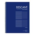 Roaring Spring Paper Products Descant Music Notebook, 8.5 x 11, Stave-/College-Ruled, 32 Sheets, B