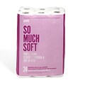 Perk™ Ultra Soft Toilet Paper, 2-ply, White, 154 Sheets/Roll, 24 Rolls/Case (PK55155)