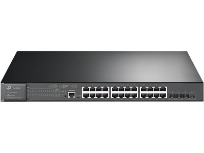 TP-LINK JetStream 24-Port Gigabit Ethernet PoE+ Managed Switch, Black (TL-SG3428XMP)