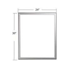 Azar Dry-Erase Whiteboard, Aluminum Frame, 30 x 24 (300229)