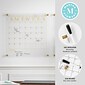 Martha Stewart Grayson Acrylic Gold Print Dry Erase Wall Calendar with Notes, 18" x 18" (BRACS284545G2CG)