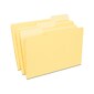 Quill Brand® File Folders, Assorted Tabs, 1/3-Cut, Legal, Yellow, 100/Box (741013YW)