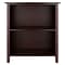 Winsome Milan Solid/Composite Wood 3-Tier Medium Storage Shelf or Bookcase, Antique Walnut