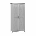 Bush Furniture Key West 66 Tall Storage Cabinet with Doors and 5 Shelves, Cape Cod Gray (KWS266CG-0