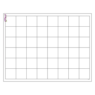 Trend Enterprises Graphing Grid Wipe Off Chart, 17 x 22 (T-27306)