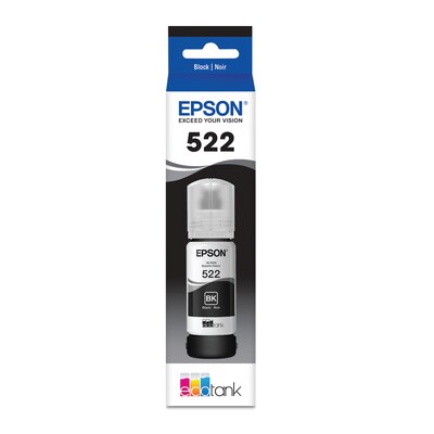 Epson T522 Black Ultra High Yield Ink Bottle  (T522120-S)