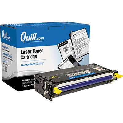 Quill Brand Remanufactured Laser Toner Cartridge Comparable to Dell H515C High Yield Yellow (100% Sa
