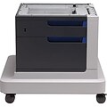 HP LaserJet Printer Accessories; 500-Sheet Paper Feeder and Cabinet for CP4525/CP4025 Series