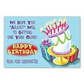 Medical Arts Press® Chiropractic Standard 4x6 Postcards; Cartoon Cake with Presents