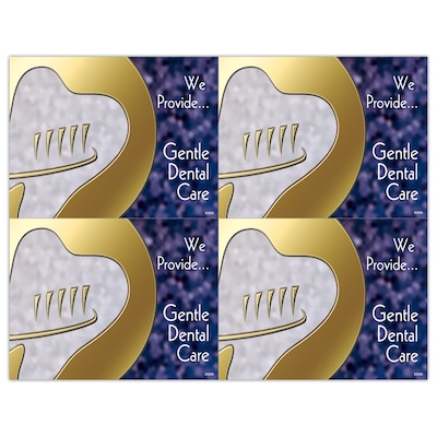 Gentle Dental Postcards; for Laser Printer; We Provide Gentle Dental, 100/Pk
