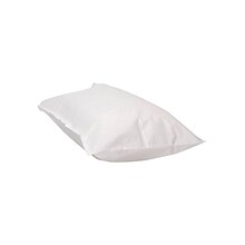 Medical Arts Press Disposable White Pillowcases, Tissue/Poly, 21x30, 100/Case