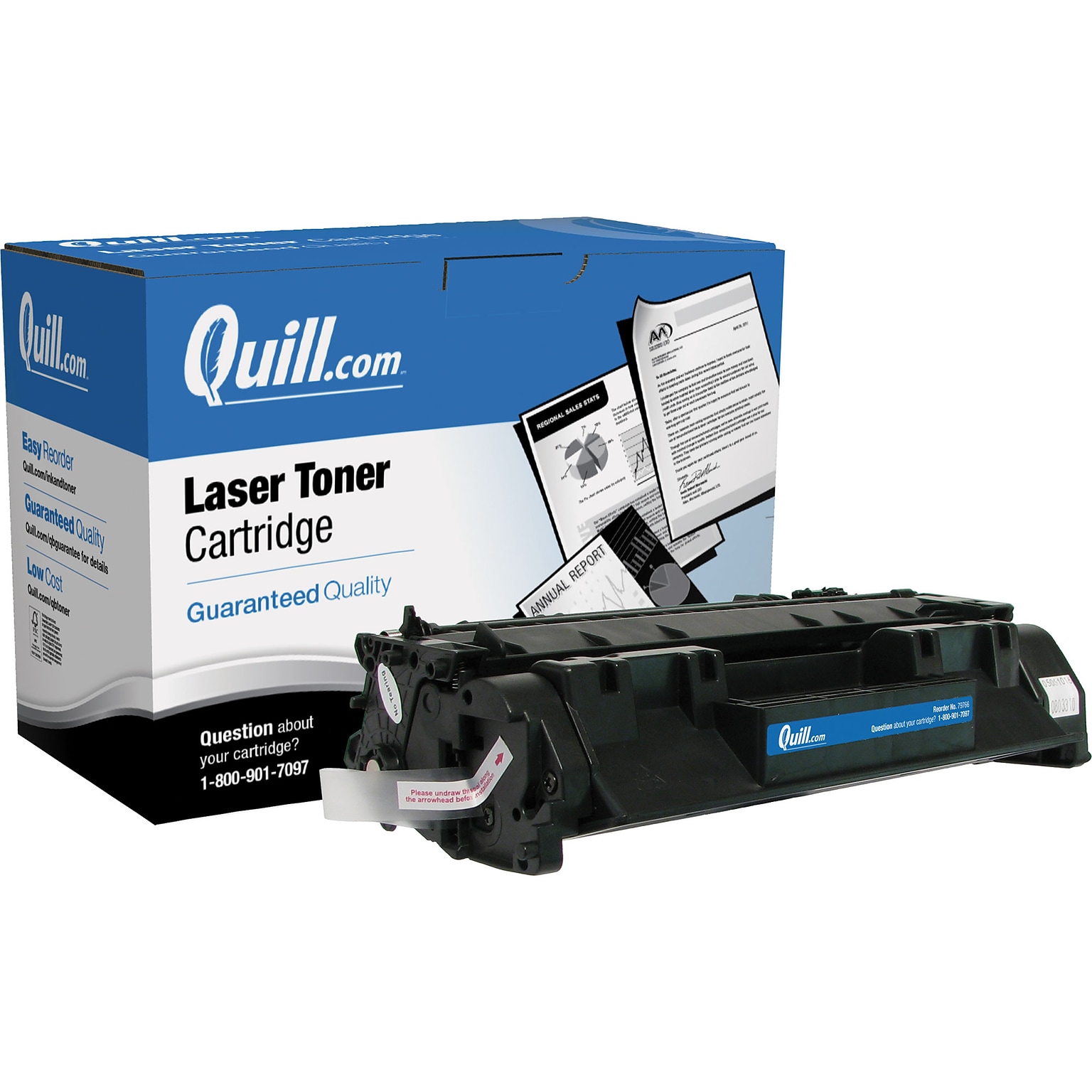 Quill Brand Remanufactured HP 05A (CE505A) Black Laser Toner Cartridge (100% Satisfaction Guaranteed)