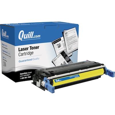 Quill Brand Remanufactured HP 641A (C9722A) Yellow Laser Toner Cartridge (100% Satisfaction Guarante