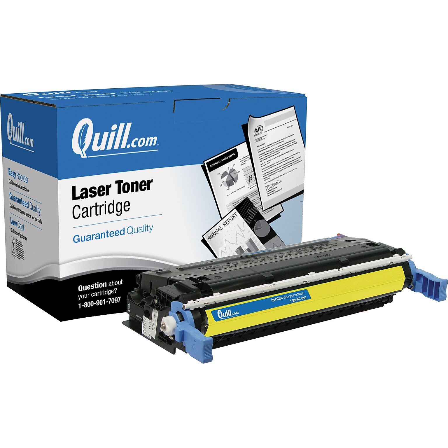 Quill Brand Remanufactured HP 641A (C9722A) Yellow Laser Toner Cartridge (100% Satisfaction Guaranteed)