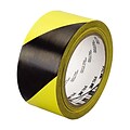 3M™ Hazard Marking Vinyl Tape; Black/Yellow, 2x36 yd.