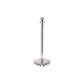 Queue Solutions Rope Stanchion; Silver