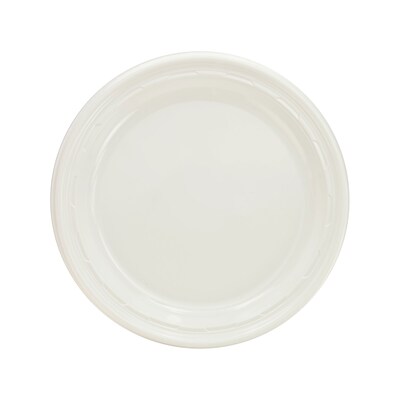 Dart® Impact Plastic Dinnerware Plates; 10.25, White, 500/Case