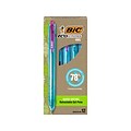 BIC ECOlutions Retractable Gel Pens, Medium Point, 1.0 mm, Assorted Inks, 12/Pack (RGLE11-AST)