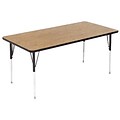 Correll® 30D x 48L Rectangular Heavy Duty Activity Table; Walnut High Pressure Laminate Top