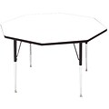 Octagonal-Shaped 48x48 White Table