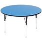 Correll® 36" Round Heavy Duty Activity Table; Blue High Pressure Laminate Top