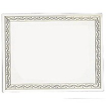 Geographics Blank Award Certificates, 11 x 8-1/2, Serpentine Gold Foil