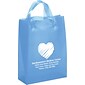 Custom Frosted Brite Shoppers; 10Hx8Wx4"D