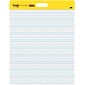 Post-it Super Sticky Wall Easel Pad, 20" x 23", Primary Lined, 20 Sheets/Pad, 2 Pads/Pack (566PRL)