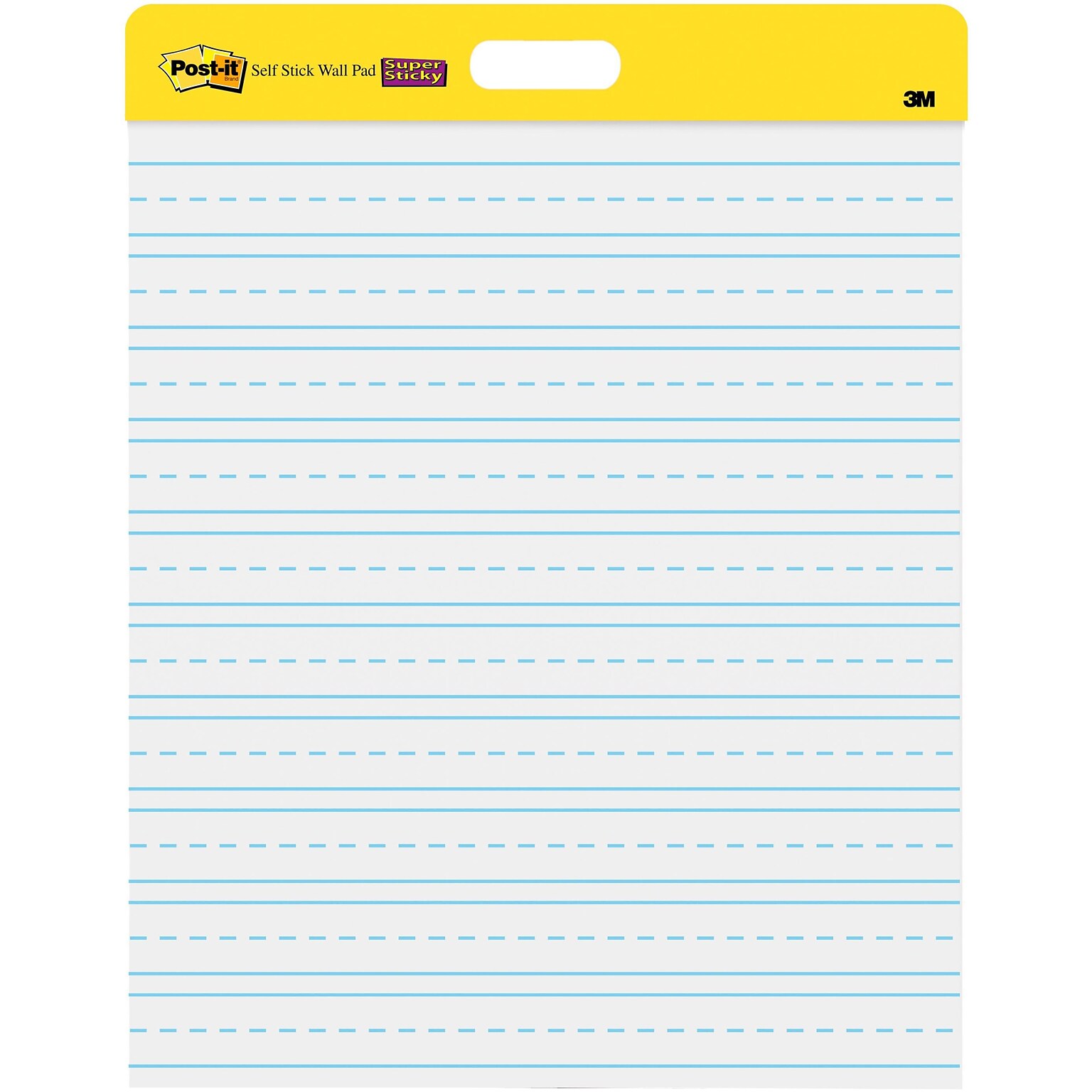 Post-it Super Sticky Wall Easel Pad, 20 x 23, Primary Lined, 20 Sheets/Pad, 2 Pads/Pack (566PRL)