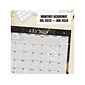 2023-2024 Willow Creek Celestial 22" x 17" Academic Monthly Wall Calendar, Black/Gold (38390)