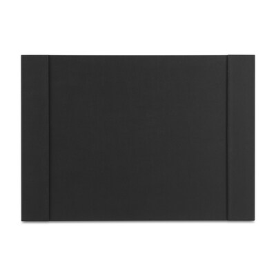 Staples Refillable Faux leather Desk Pad with Side Rail, 24 x 17, Black (ST45058-CC)