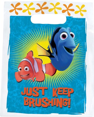 SmileMakers® Disney Nemo Keep Brushing Bags; 100 PCS, 7-1/2x9