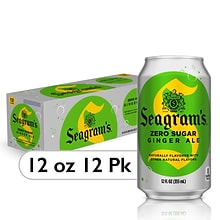 Seagrams Diet Ginger Ale, 12 oz., 24/Carton (00072979003344)