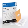 Quill Brand® Laser Address Labels, 1 x 4, White, 2,000 Labels (Comparable to Avery 5161)