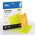 Quill Brand® Colored Address Labels, 2 x 4, Fluorescent Yellow, 300 Labels (730984)