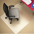 Deflect-O RollaMat™ 36 x 48 Beveled Edge Chair Mat for Medium Pile Carpet, Clear Vinyl (DEFCM15113)