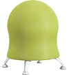 Safco Grass Green Four-Leg Fabric Ball Chair; Armless
