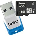 Lexar® Secure Digital Memory Cards; High-Speed MicroSDHC™, 16GB