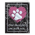 Medical Arts Press® Veterinary Sympathy Cards; Paw Print in Heart, Personalized
