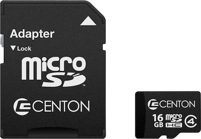 Centon Micro SD™ Cards; Class 4, 16GB