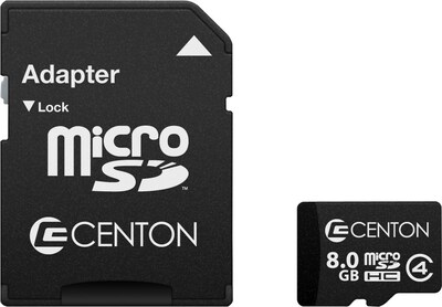 Centon Micro SD™ Cards; Class 4, 8GB
