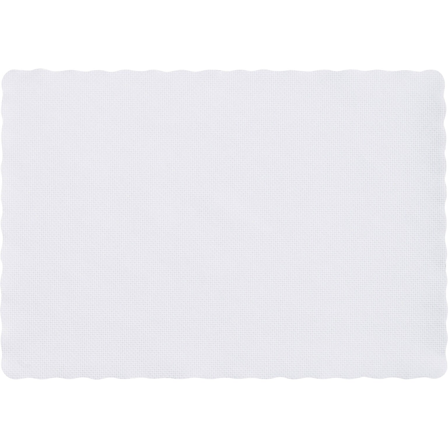 Hoffmaster® Placemats; Scalloped Edge, White, 9-1/2W x 13-1/2L, 1000/Pack