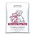 Medical Arts Press® Veterinary Personalized Large 2-Color Supply Bags; Cat/Dog, We Love Your Pet