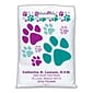 Medical Arts Press® Veterinary Personalized Large 2-Color Supply Bags; 9 x 13", Large & Small Paw Prints, 100 Bags, (55773)