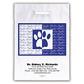 Medical Arts Press®Veterinary Personalized 2-Color Jumbo Supply Bags; Paw Print, Pet Care Supplies