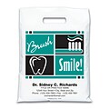 Medical Arts Press® Dental Personalized Large 2-Color Supply Bags; Brush/Smile